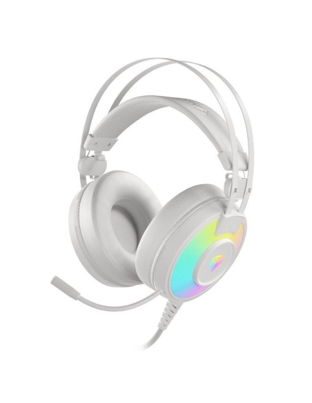 AURICULARES + MICROFONO GENESIS NEON 600 GAMING USB WHITE RGB