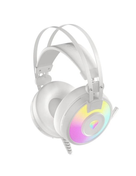 AURICULARES + MICROFONO GENESIS NEON 600 GAMING USB WHITE RGB