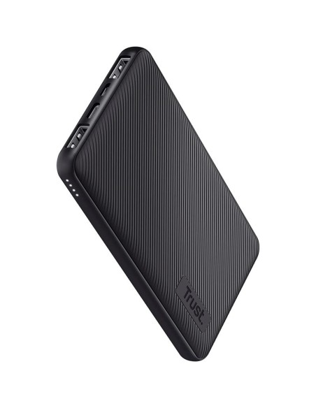 POWERBANK TRUST PRIMO SLIM 5000MAH 2A USB + USB-C + MICRO-USB ECO BLACK