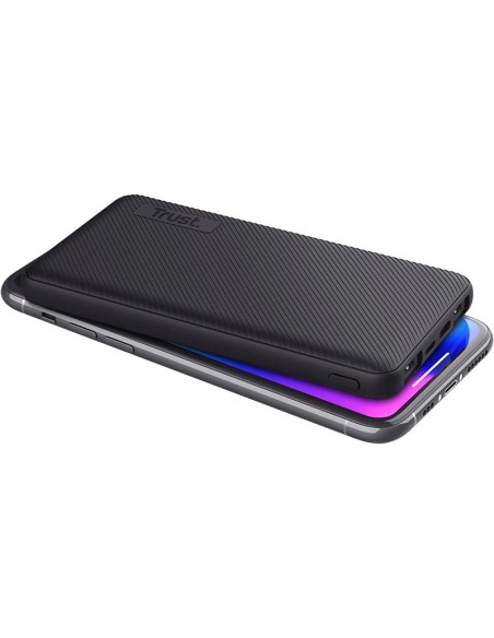 POWERBANK TRUST PRIMO SLIM 5000MAH 2A USB + USB-C + MICRO-USB ECO BLACK
