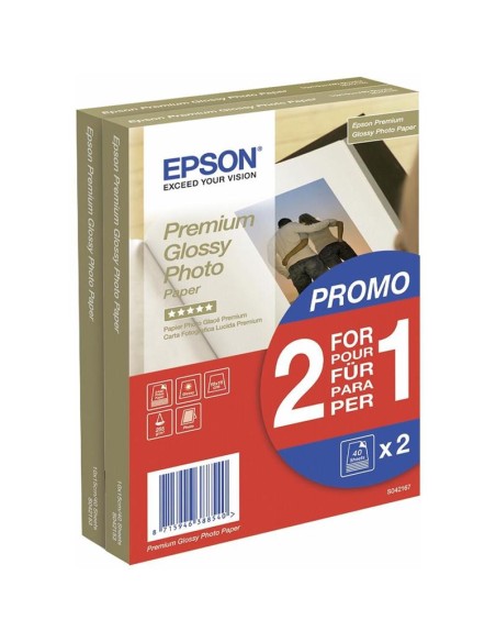 PAPEL EPSON C13S042167 10x15CM 40 HOJAS 255GR 2X1