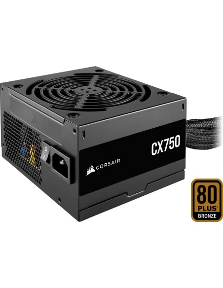 FUENTE DE ALIMENTACION CORSAIR 750W CX750 80+ BRONZE ATX BLACK