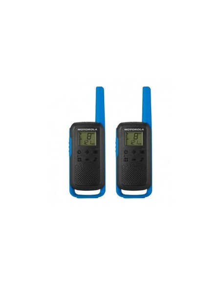 WALKIE TALKIE MOTOROLA T62 BLACK/BLUE ( PACK 2 UD )
