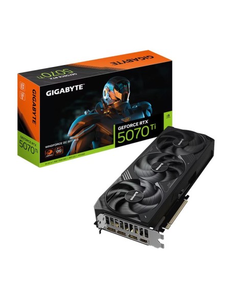TARJETA DE VIDEO NVIDIA GIGABYTE WINDFORCE SFF RTX5070TI 16GB GDDR7