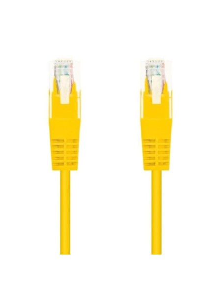 CABLE DE RED CAT.6 UTP 0.25M NANOCABLE YELLOW