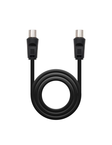 CABLE ANTENA TV 75 OHM M-H 1.8 M NANOCABLE BLACK