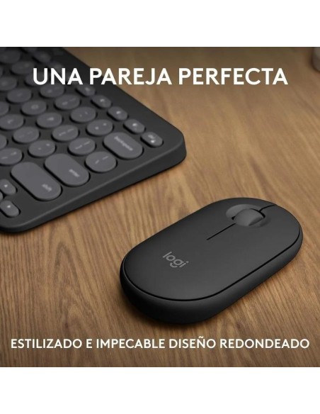 TECLADO + RATON LOGITECH PEBBLE 2 WIRELESS BLACK