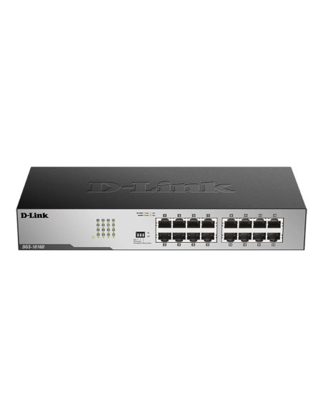 SWITCH D-LINK GIGABIT 16 PORTS DGS-1016D RACK