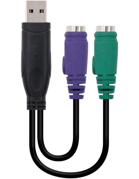 CABLE CONVERSOR PS2 A USB TIPO 2XPS2H-AM 15 CM