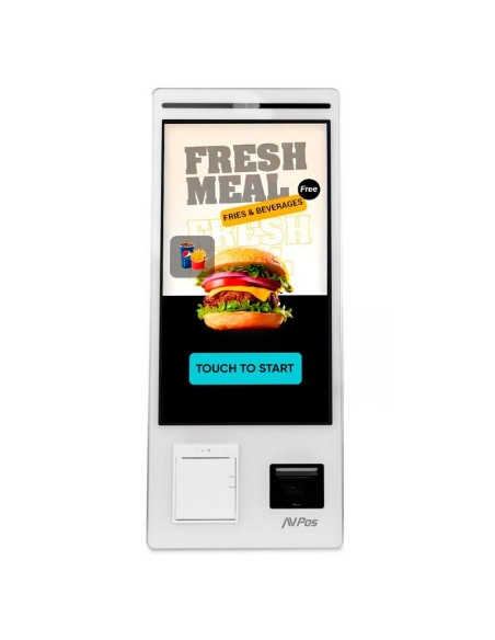 KIOSKO AUTOSERVICIO AVPOS SUELO 27 I5 10TH/8G/256G/WIFI/PRINTER/2D/W11P WH