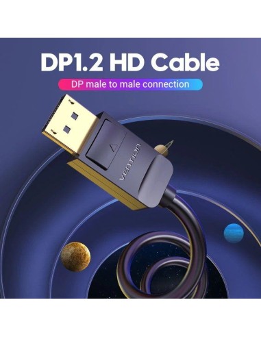 CABLE CONVERSOR VENTION DISPLAYPORT/M - HDMI/M 4K 5M BLACK