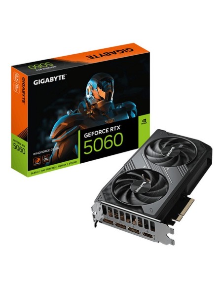 TARJETA DE VIDEO NVIDIA GIGABYTE RTX5060 WINDFORCE OC 8GB GDDR7 PCIE 5.0