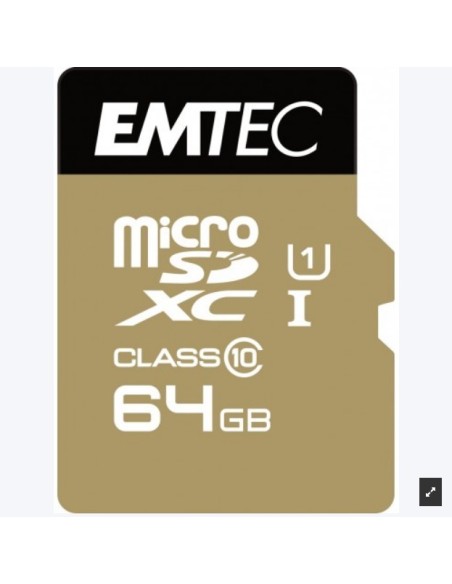 MEMORIA MICRO SD 64GB EMTEC ELITE GOLD C10 + ADAPTADOR SD