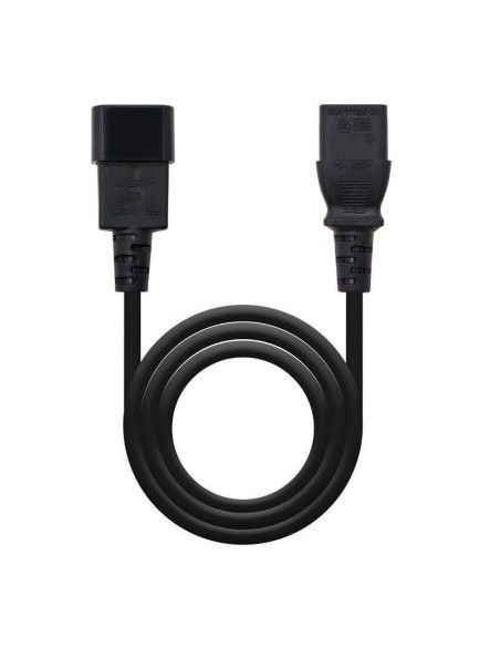CABLE ALIMENTACION IEC C13/H - IEC C14/M 3M