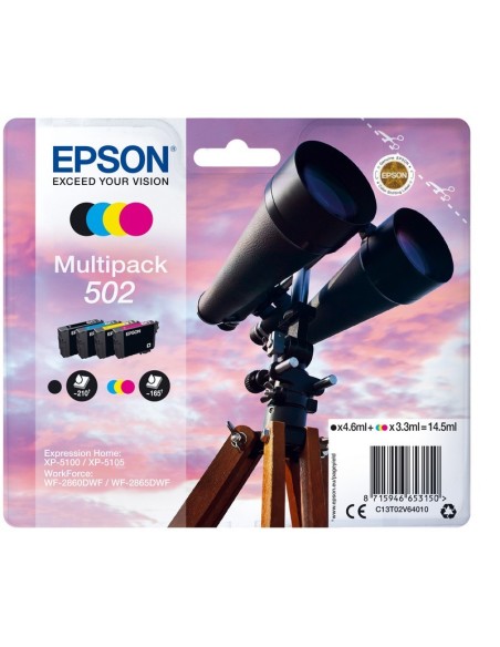 TINTA EPSON C13T02V64020 MULTIPACK 4 COLORES T02V6 502