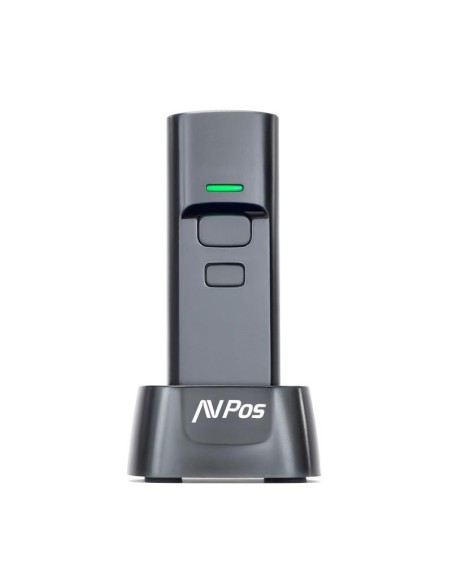 LECTOR AVPOS CODIGOS PORTATIL 2D + QR BT03 WIRELESS 2.4 + BLUETOOTH + BASE